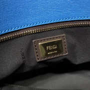 Fendi Monogram Canvas Women Shoulder Bag in Blue 8BH185 - 6