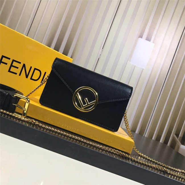 Fendi Original Calfskin Leather Pocket in Black - 1