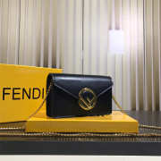 Fendi Original Calfskin Leather Pocket in Black - 3