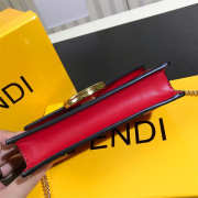 Fendi Original Calfskin Leather Pocket With Red - 5