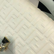 Fendi Kan I Flip Leather Bag in White - 4