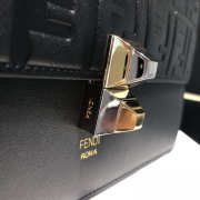 Fendi Kan I Flip Leather Bag in Black - 3