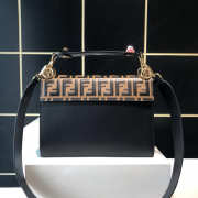 Fendi Kan I Flip Leather Bag in Khaki - 4