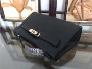 Hermes Mini Kelly Bag Sellier 22cm Black - 5