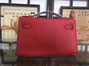 Hermes Mini Kelly Bag Sellier 22cm Red - 3