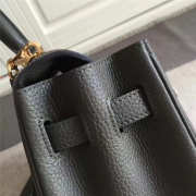 Hermes Kelly Mini leather Gray handbag for women - 3