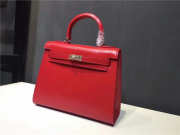 Hermes Kelly Leather handbag in Red - 6