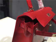 Hermes Kelly Leather handbag in Red - 2