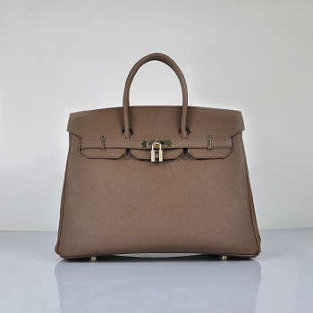 Hermes original togo leather birkin 30cm bag in Dark Coffee