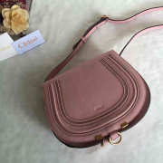 Chloe original calfskin crossbody saddle bag in Pink - 2