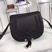 Chloe original calfskin crossbody saddle bag in Black - 3