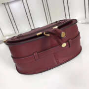 Chloe original calfskin crossbody saddle bag in Wine Red - 6