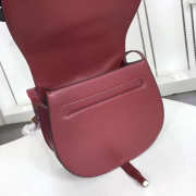 Chloe original calfskin crossbody saddle bag in Wine Red - 3