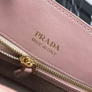 Prada Women's Inverted Pleat Saffiano Leather Satchel in Pink 1BA153 - 3