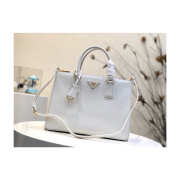 Prada Galleria Saffiano Leather Bag in White - 1