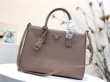 Prada Galleria Saffiano Leather Bag in Nude