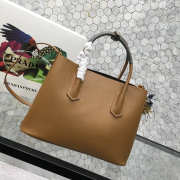 Prada Saffiano Cuir Small Double Leather Bag in Khaki - 3