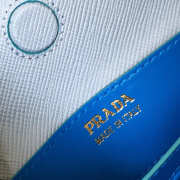 Prada Saffiano Cuir Small Double Leather Bag in Blue - 6