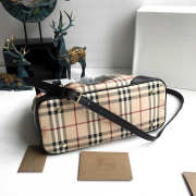 Burberry Original Check Tote Handbag in Black - 2