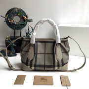 Burberry Original Check Tote Handbag in Gray - 5