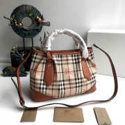 Burberry Original Check Tote Handbag in Brown - 3