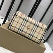 Burberry Original Check Tote Handbag with Black - 4