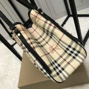 Burberry Original Check Tote Handbag with Black - 6