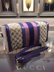 Gucci Webby Speedy Canvas Cross Body Bag in Purple - 3