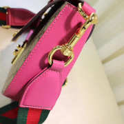 Gucci Padlock Leather shoulder bag for Women Rose Red - 5