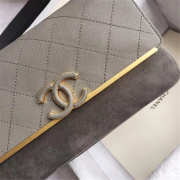 Chanel Calfskin Flap Bag A57560 Gray - 5