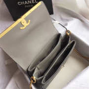 Chanel Calfskin Flap Bag A57560 Gray - 3