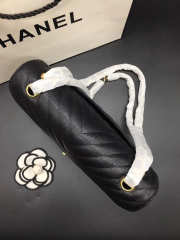 Chanel Flap Bag Caviar Black Bag 25cm with Gold Hardware - 6