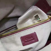 Chloe mini roy bucket bag in Wine Red - 2