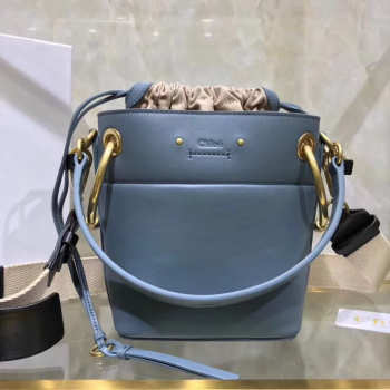 Chloe mini roy bucket bag in Blue