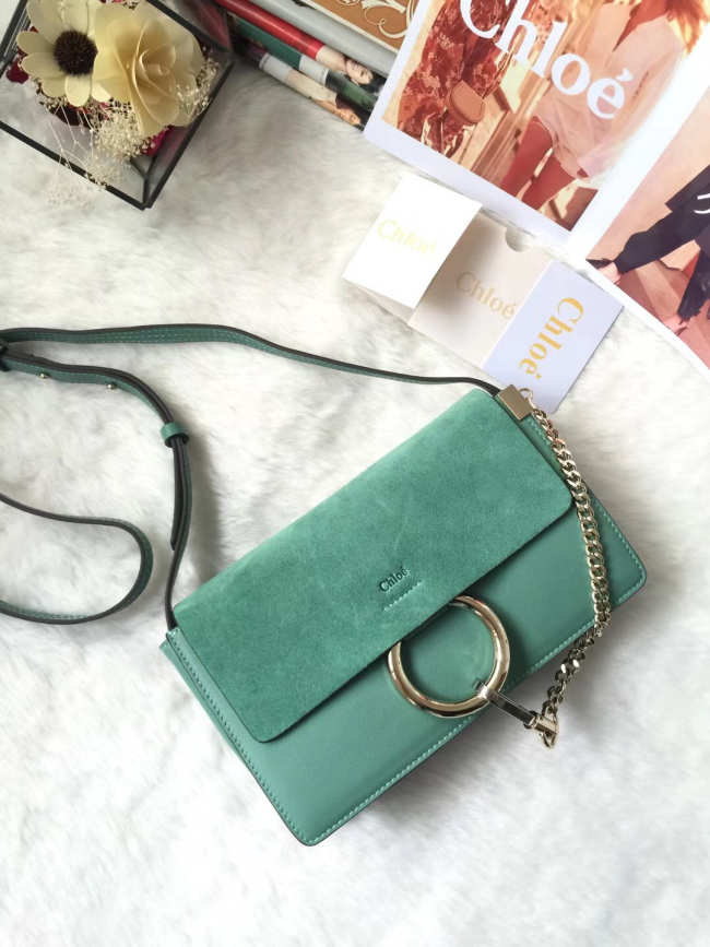 Chloe faye small shoulder bag in Green - 1