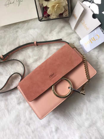 Chloe faye Small shoulder bag in Pink