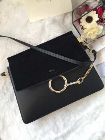 Chloe faye Large shoulder bag in Black