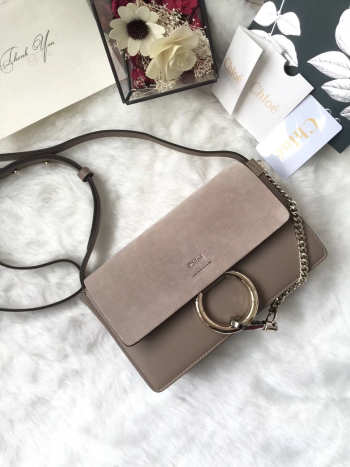 Chloe faye small shoulder bag in Gray