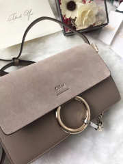 Chloe faye small shoulder bag in Gray - 6