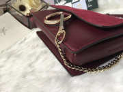 Chloe faye small shoulder bag in Wine Red - 6