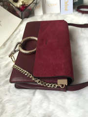 Chloe faye small shoulder bag in Wine Red - 5