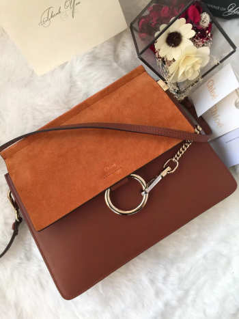 Chloe faye Large shoulder bag in Brown