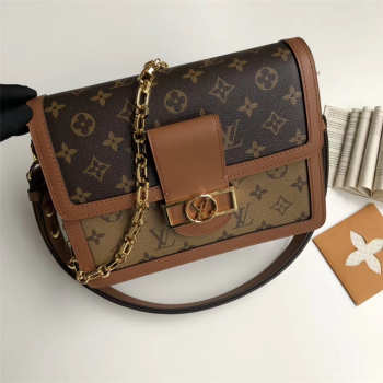 Louis Vuitton Monogram Dauphine Shoulder khaki Bags M44391