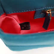 Gucci Marmont velvet Large shoulder bag in Blue - 6