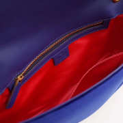 Gucci Marmont velvet Large shoulder bag in Dark Blue - 5