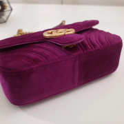 Gucci Marmont velvet Small shoulder bag in Dark Purple - 6