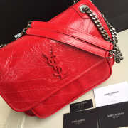 YSL Monogram Niki Shoulder Bag in Red - 5