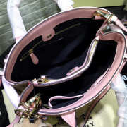 Burberry Classic Leather Tote Bag with Pink - 6