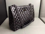 Valentino original lambskin spike tote bag in Black - 3