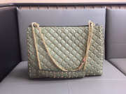 Valentino original lambskin spike tote bag in Light Green - 5